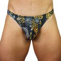 The QUIETPIECE Original Gold/White Paisley Thong | Limited Edition
